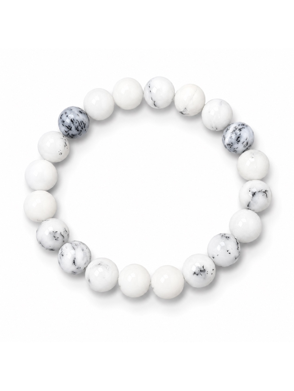 Dendritic Opal Stretch Bracelet